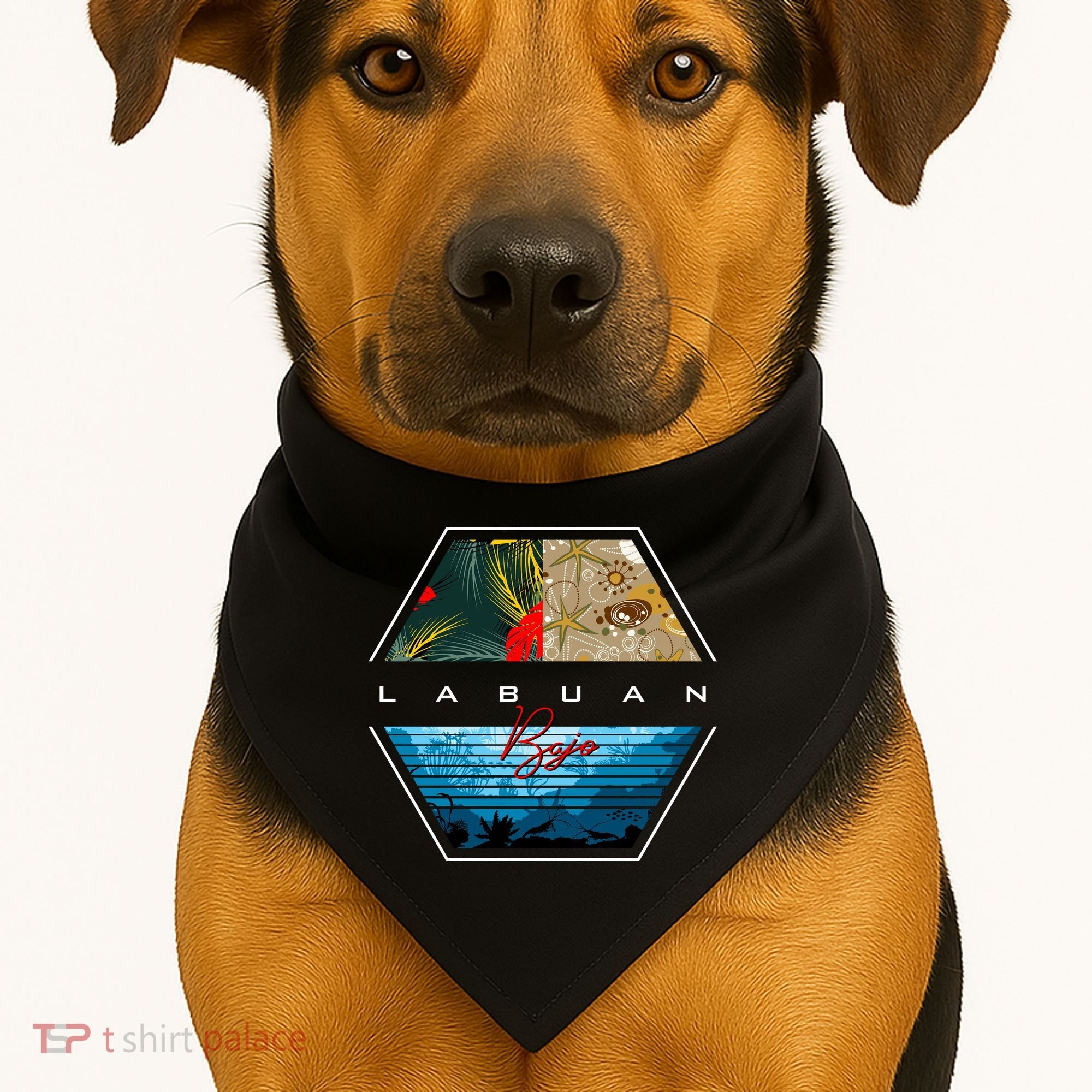 Labuan Bajo USA-Made Doggie Bandana