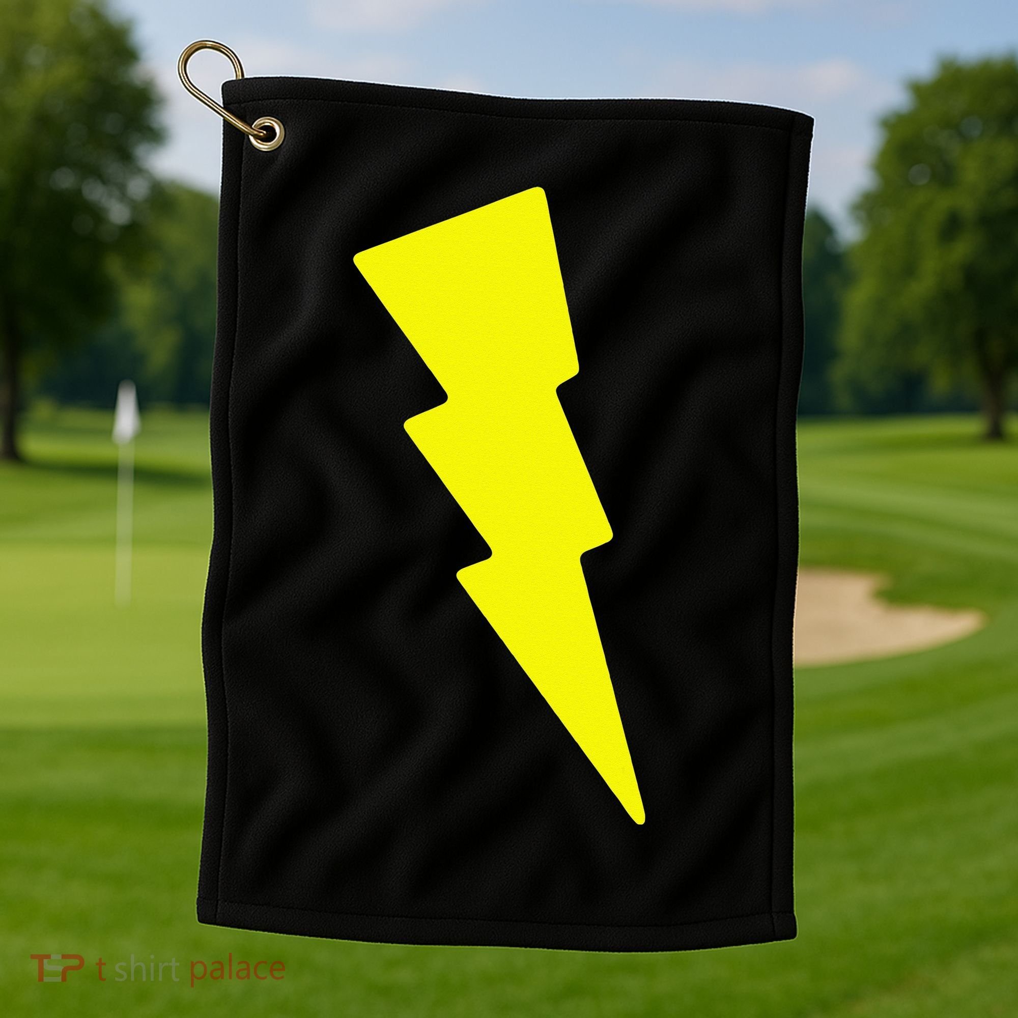 Lightning Bolt Golf Towel