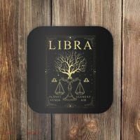 Libra Birthday Libra Horoscope Zodiac Astrology 2025 2026 Coaster thumb 0