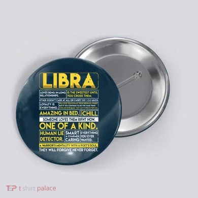 Libra Best Libra Horoscope Funny Button