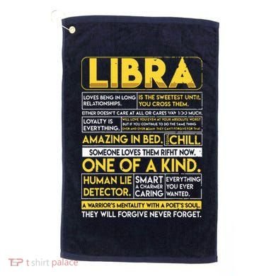 Libra Best Libra Horoscope Funny Golf Towel