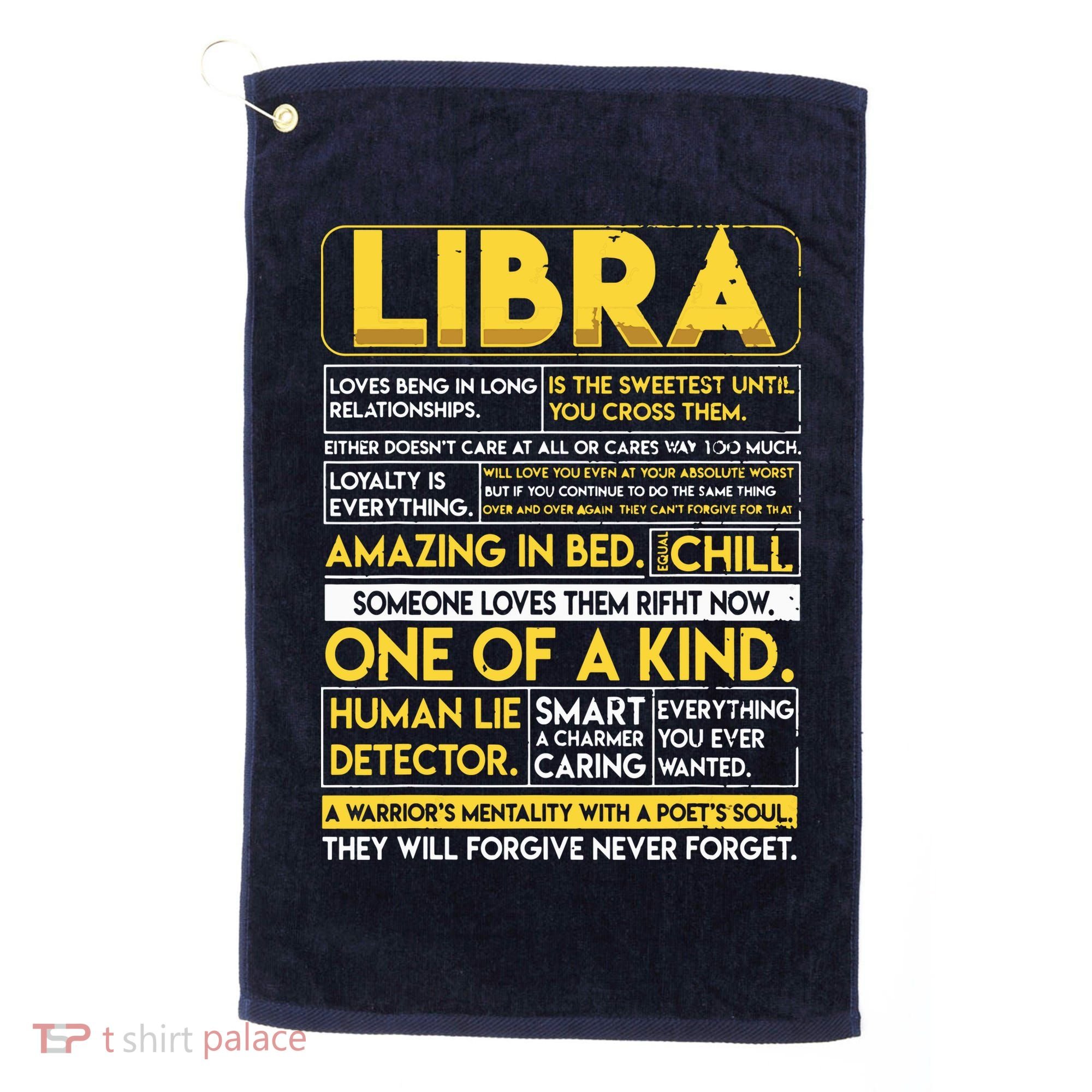Libra Best Libra Horoscope Funny Golf Towel