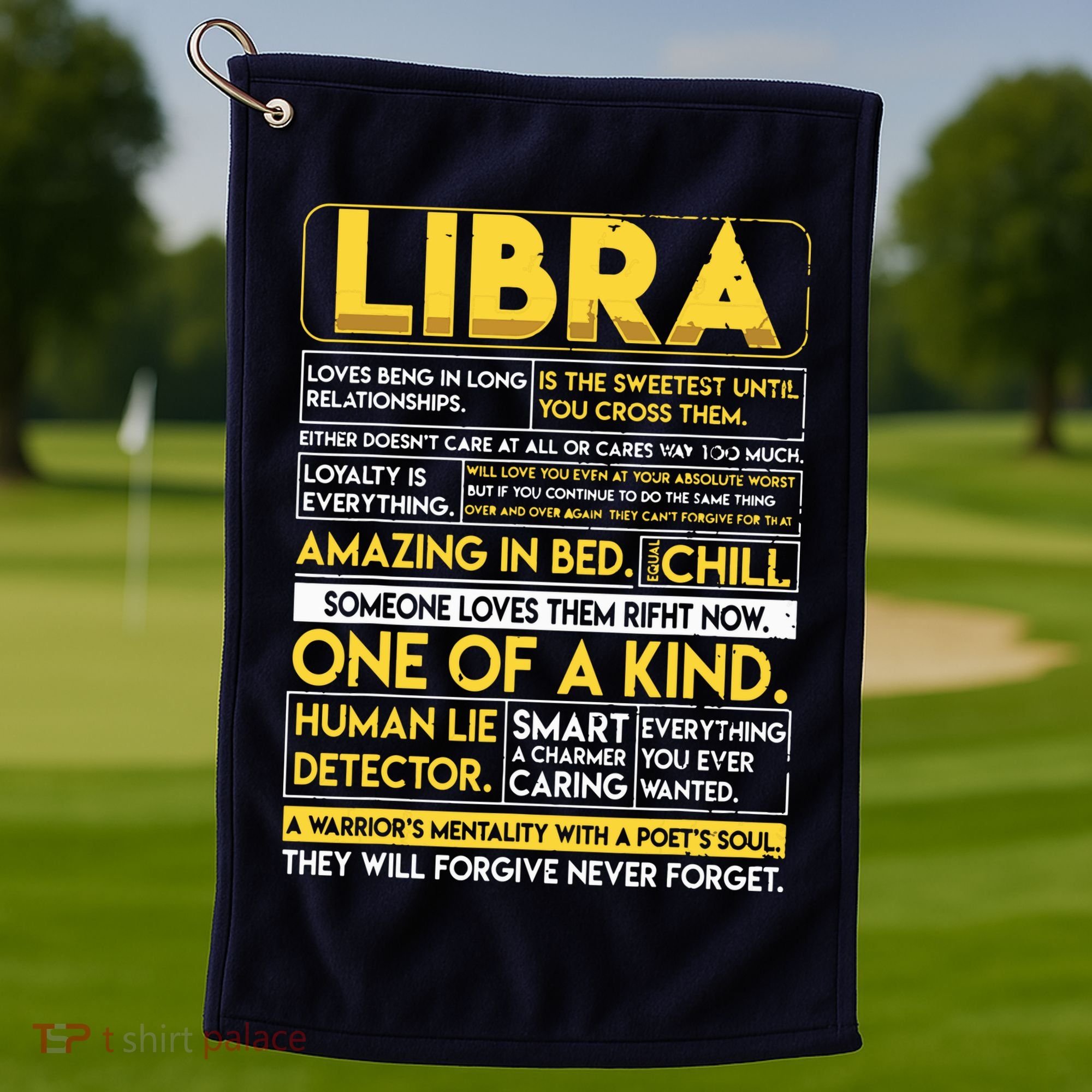 Libra Best Libra Horoscope Funny Golf Towel