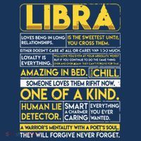 Libra Best Libra Horoscope Funny Golf Towel thumb 3