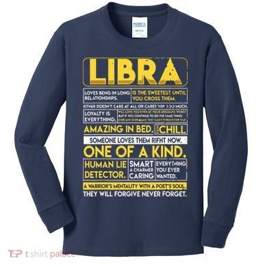 Libra Best Libra Horoscope Funny Kids Long Sleeve Shirt