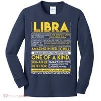 Libra Best Libra Horoscope Funny Kids Long Sleeve Shirt thumb 0