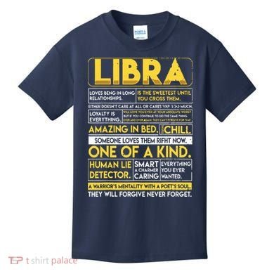 Libra Best Libra Horoscope Funny Kids T-Shirt