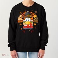 Librarian Book Lover Reader Funny Turkey Thanksgiving Fall Women's Sweatshirt thumb 0