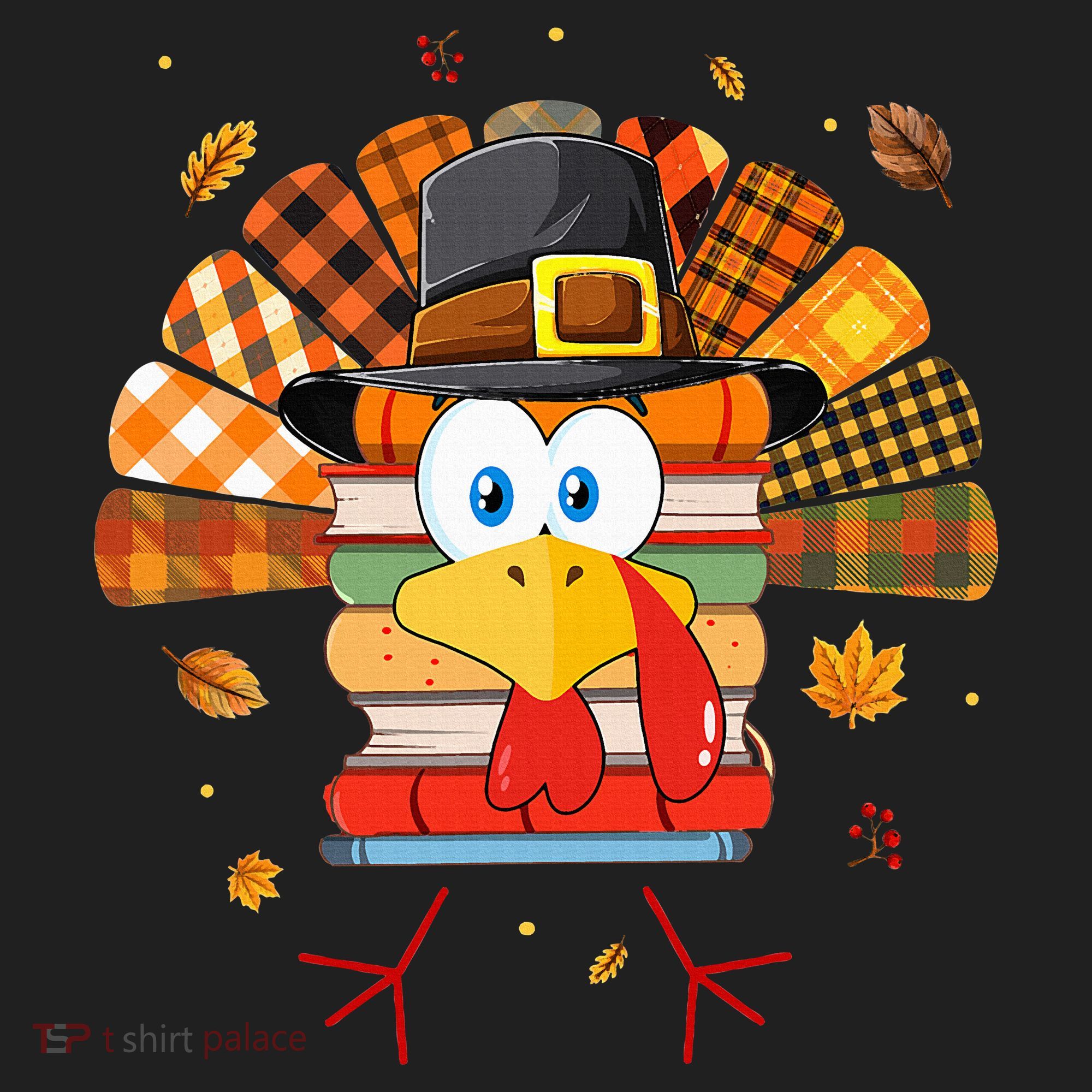 Librarian Book Lover Reader Funny Turkey Thanksgiving Fall Women's Sweatshirt