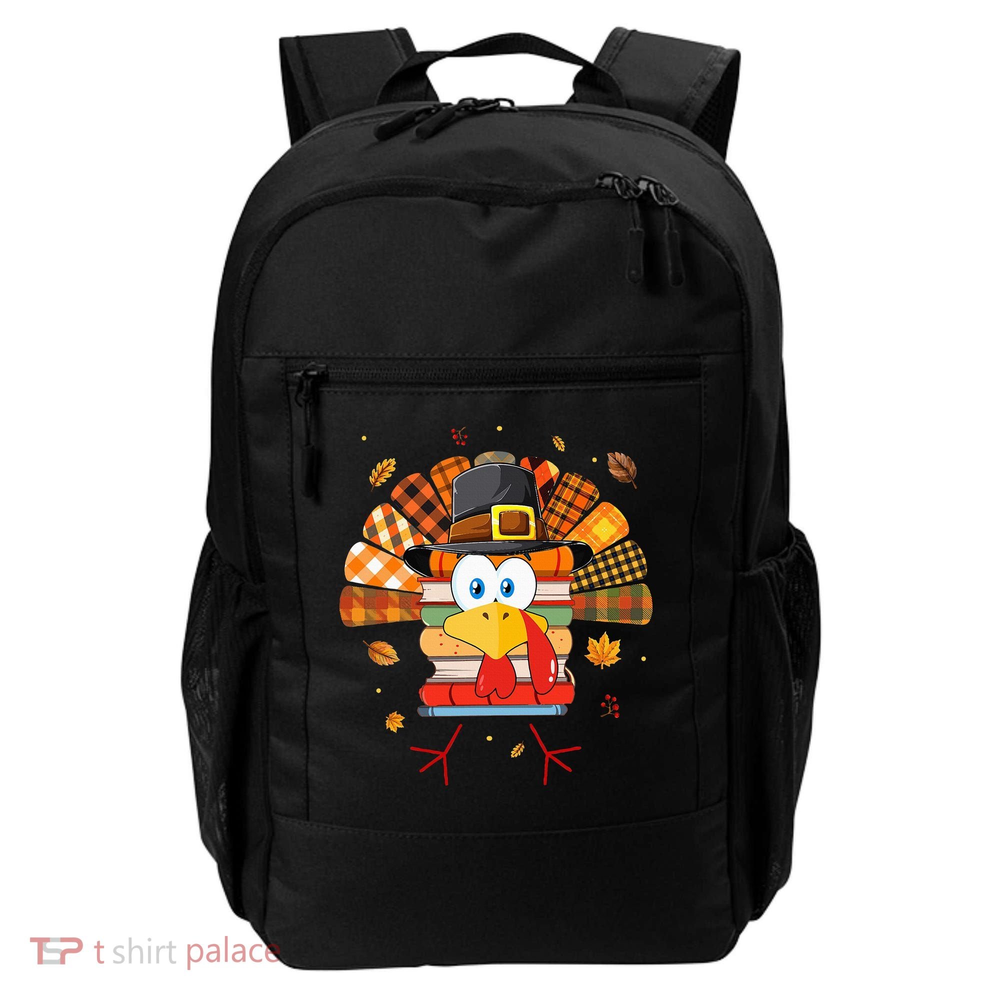 Librarian Book Lover Reader Funny Turkey Thanksgiving Fall Backpack
