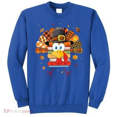 Librarian Book Lover Reader Funny Turkey Thanksgiving Fall Sweatshirt