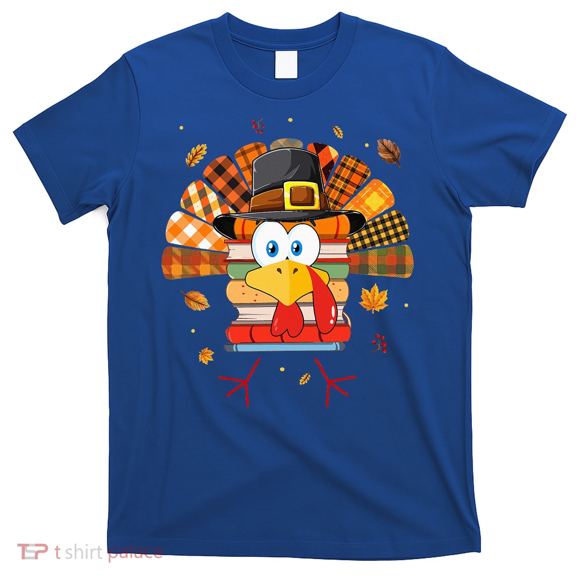 Librarian Book Lover Reader Funny Turkey Thanksgiving Fall T-Shirt