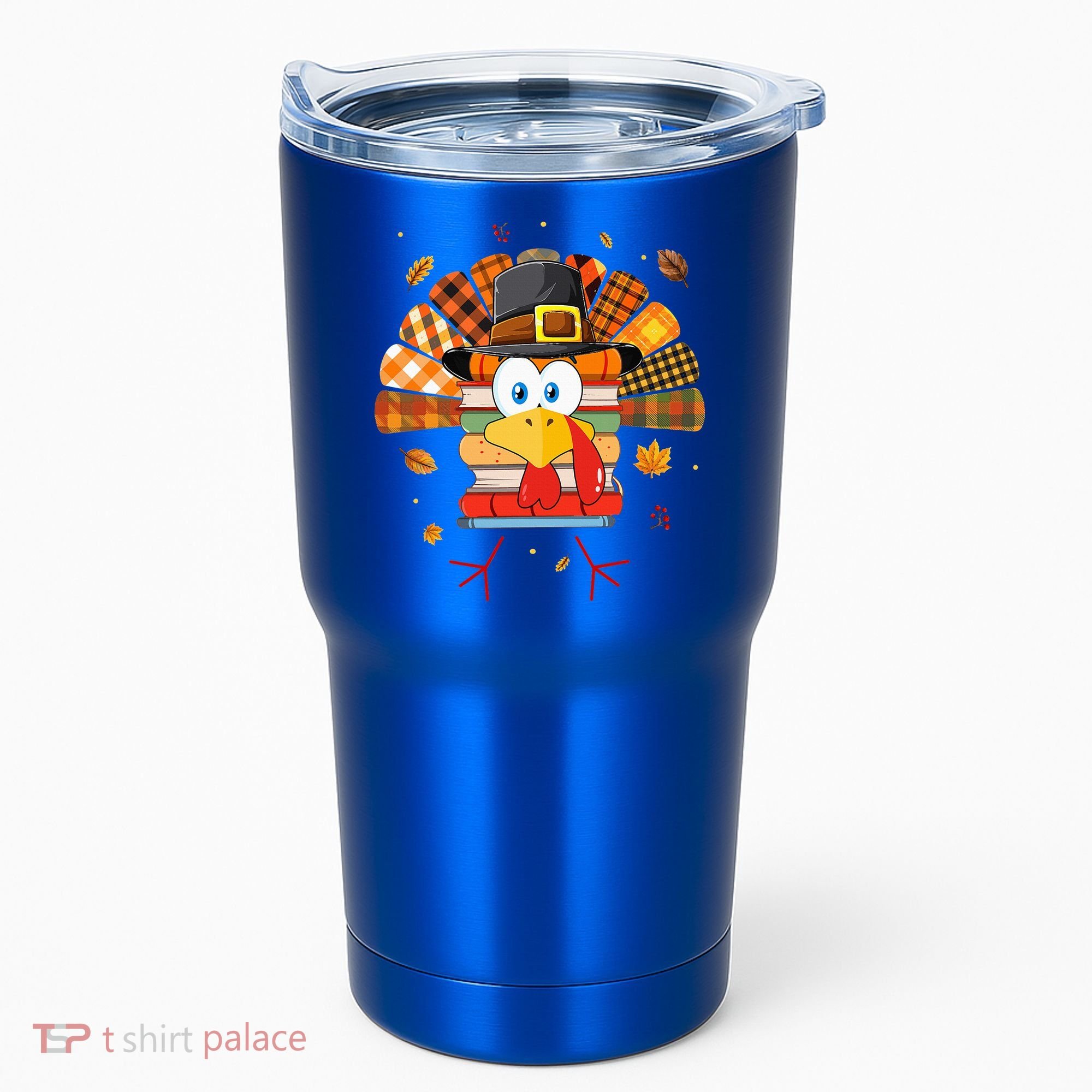Librarian Book Lover Reader Funny Turkey Thanksgiving Fall Tumbler