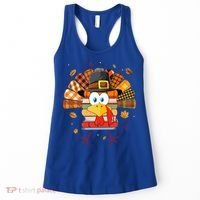 Librarian Book Lover Reader Funny Turkey Thanksgiving Fall Women's Tank Top thumb 0