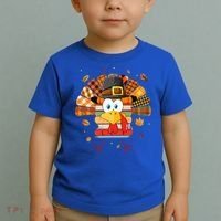 Librarian Book Lover Reader Funny Turkey Thanksgiving Fall Toddler T-Shirt thumb 2