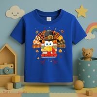Librarian Book Lover Reader Funny Turkey Thanksgiving Fall Toddler T-Shirt thumb 3