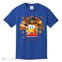 Librarian Book Lover Reader Funny Turkey Thanksgiving Fall Kids T-Shirt thumb 0