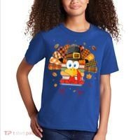 Librarian Book Lover Reader Funny Turkey Thanksgiving Fall Kids T-Shirt thumb 2