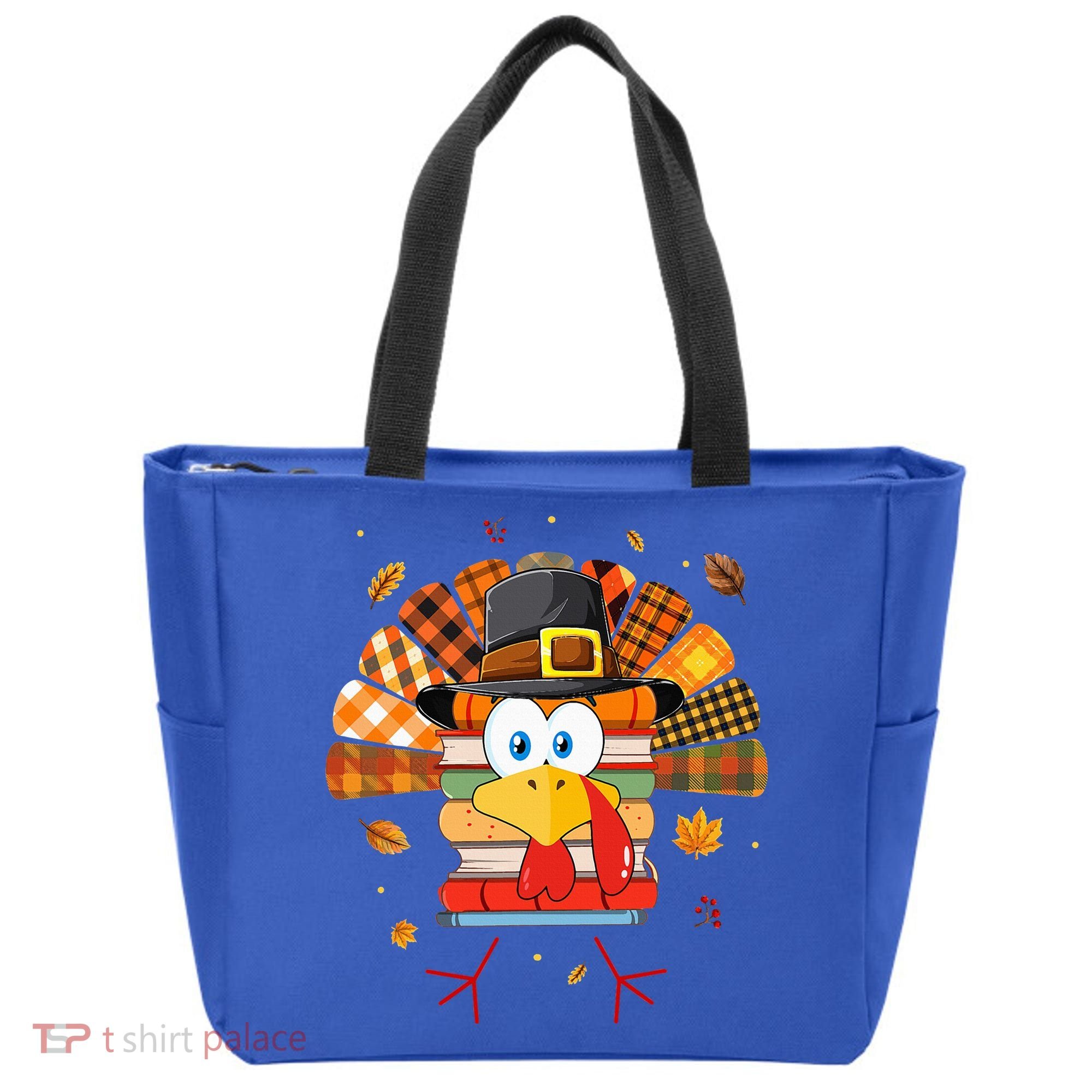 Librarian Book Lover Reader Funny Turkey Thanksgiving Fall Tote Bag