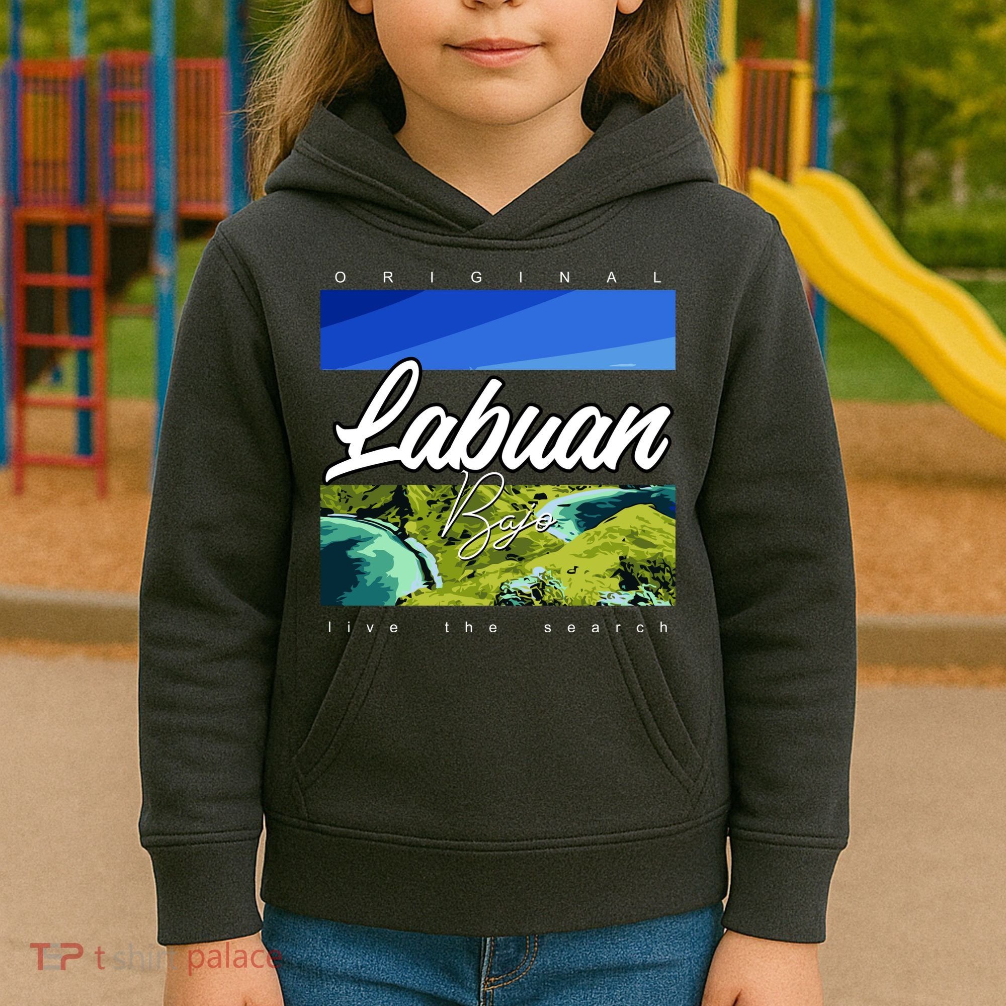 Labuan Bajo Live The Search Kids Hoodie