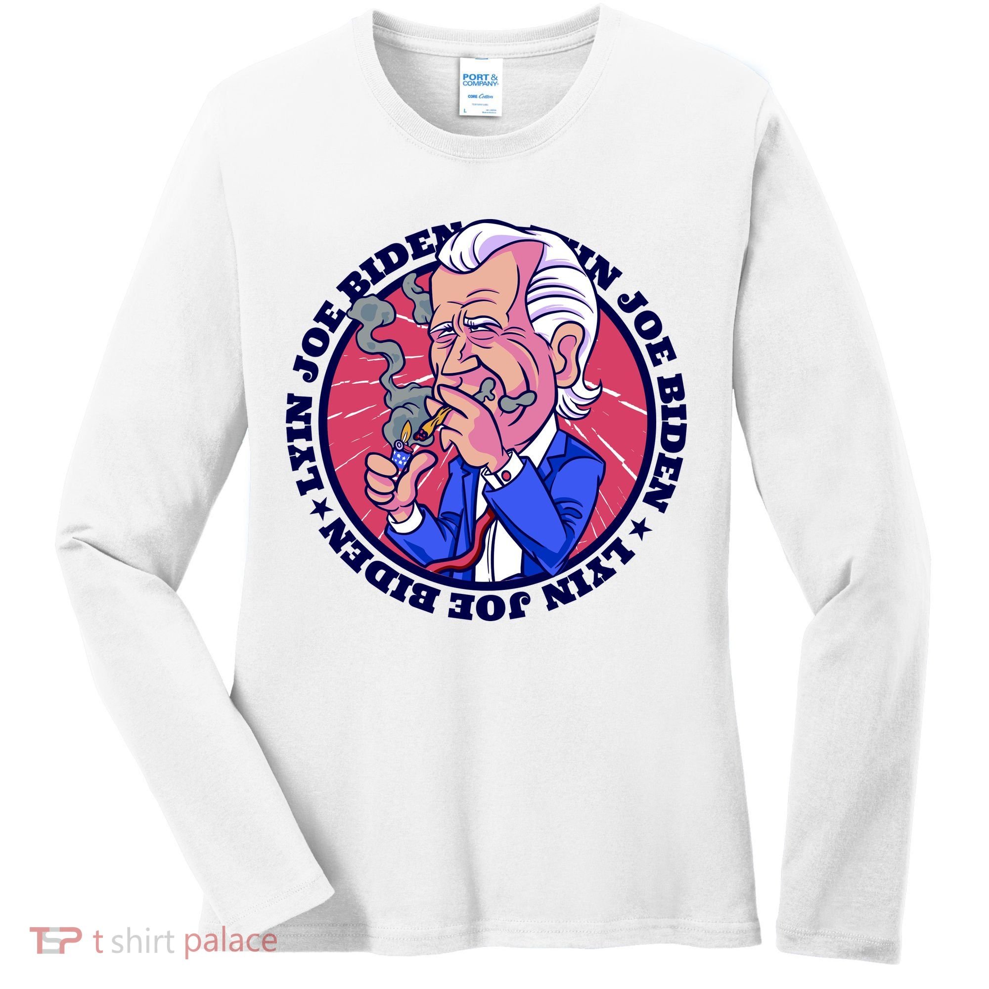 Lyin Biden Women's Long Sleeve Shirt