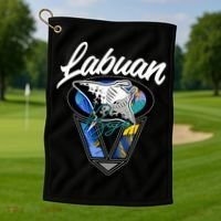 Labuan Bajo Live The Search Golf Towel thumb 1
