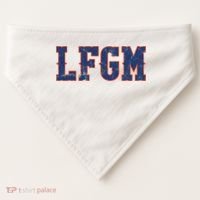 LFGM Baseball Lovers USA-Made Doggie Bandana thumb 0