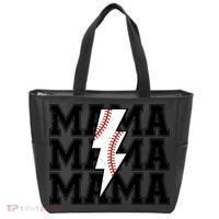 Lightning Bolt Mama Softball Baseball Sport Mom Mother's Day  Tote Bag thumb 0