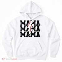 Lightning Bolt Mama Softball Baseball Sport Mom Mother's Day  Hoodie thumb 0