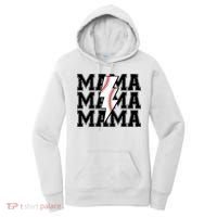 Lightning Bolt Mama Softball Baseball Sport Mom Mother's Day  Women's Hoodie thumb 0