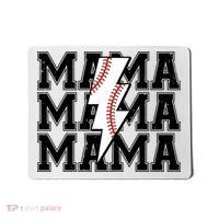 Lightning Bolt Mama Softball Baseball Sport Mom Mother's Day  Mousepad thumb 0