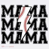 Lightning Bolt Mama Softball Baseball Sport Mom Mother's Day  Mousepad thumb 1