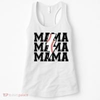 Lightning Bolt Mama Softball Baseball Sport Mom Mother's Day  Women's Tank Top thumb 0
