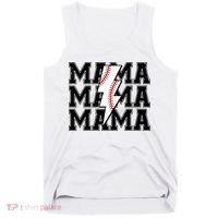 Lightning Bolt Mama Softball Baseball Sport Mom Mother's Day  Tank Top thumb 0