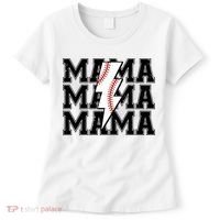 Lightning Bolt Mama Softball Baseball Sport Mom Mother's Day  Women's T-Shirt thumb 0