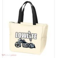 Lowlife Bagger Motorcycle . Chicano Vicla Lowrider Bikes Tote Bag thumb 3