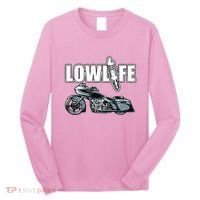 Lowlife Bagger Motorcycle . Chicano Vicla Lowrider Bikes Long Sleeve Shirt thumb 0