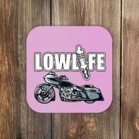 Lowlife Bagger Motorcycle . Chicano Vicla Lowrider Bikes Coaster thumb 0