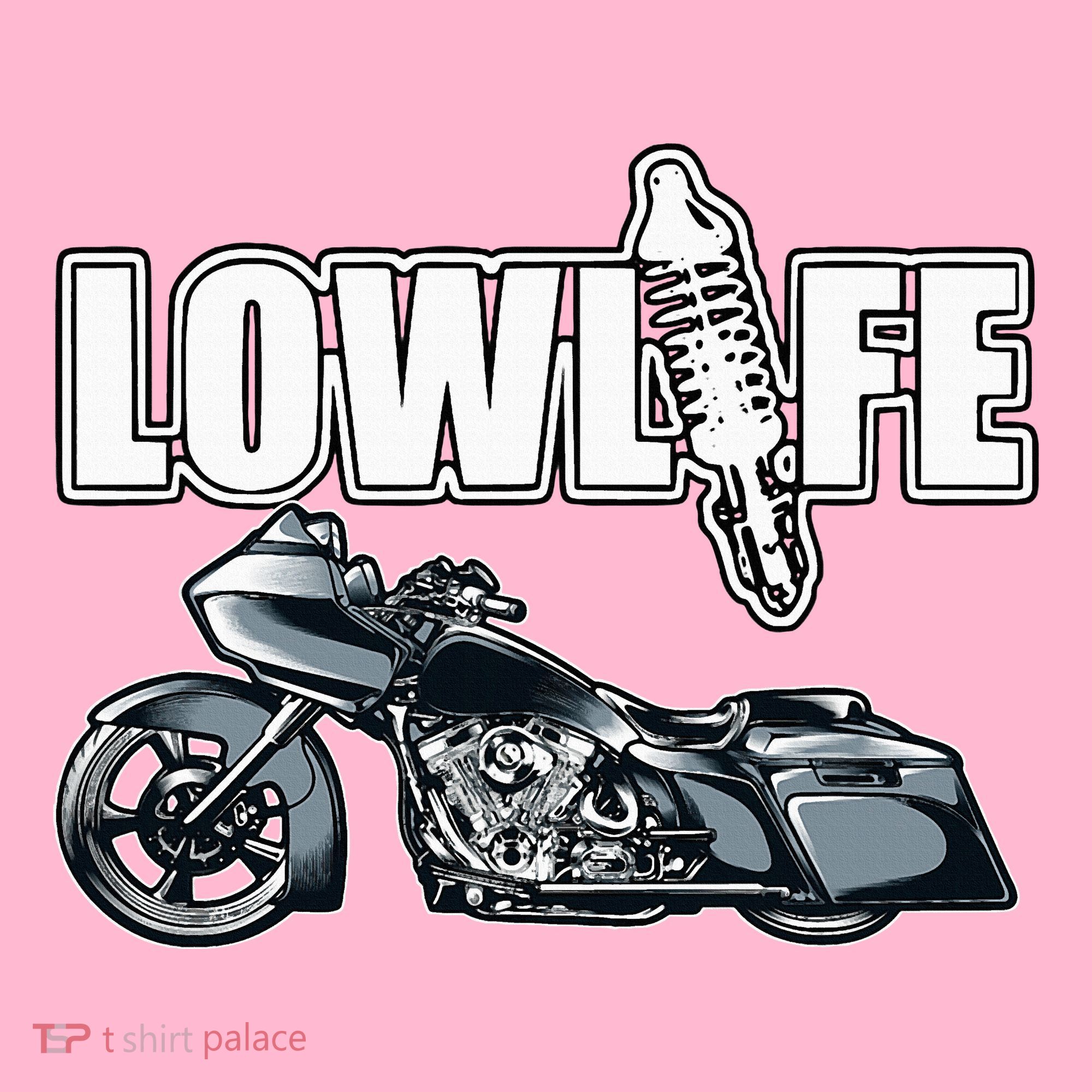 Lowlife Bagger Motorcycle . Chicano Vicla Lowrider Bikes Toddler Hoodie