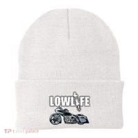 Lowlife Bagger Motorcycle . Chicano Vicla Lowrider Bikes Beanie thumb 0