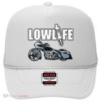Lowlife Bagger Motorcycle . Chicano Vicla Lowrider Bikes Hat thumb 0