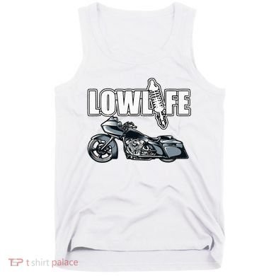 Lowlife Bagger Motorcycle . Chicano Vicla Lowrider Bikes Tank Top