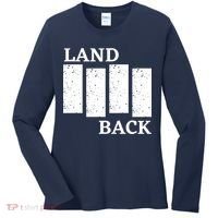 Land Back Movement, Native American LandBack Women's Long Sleeve Shirt thumb 0