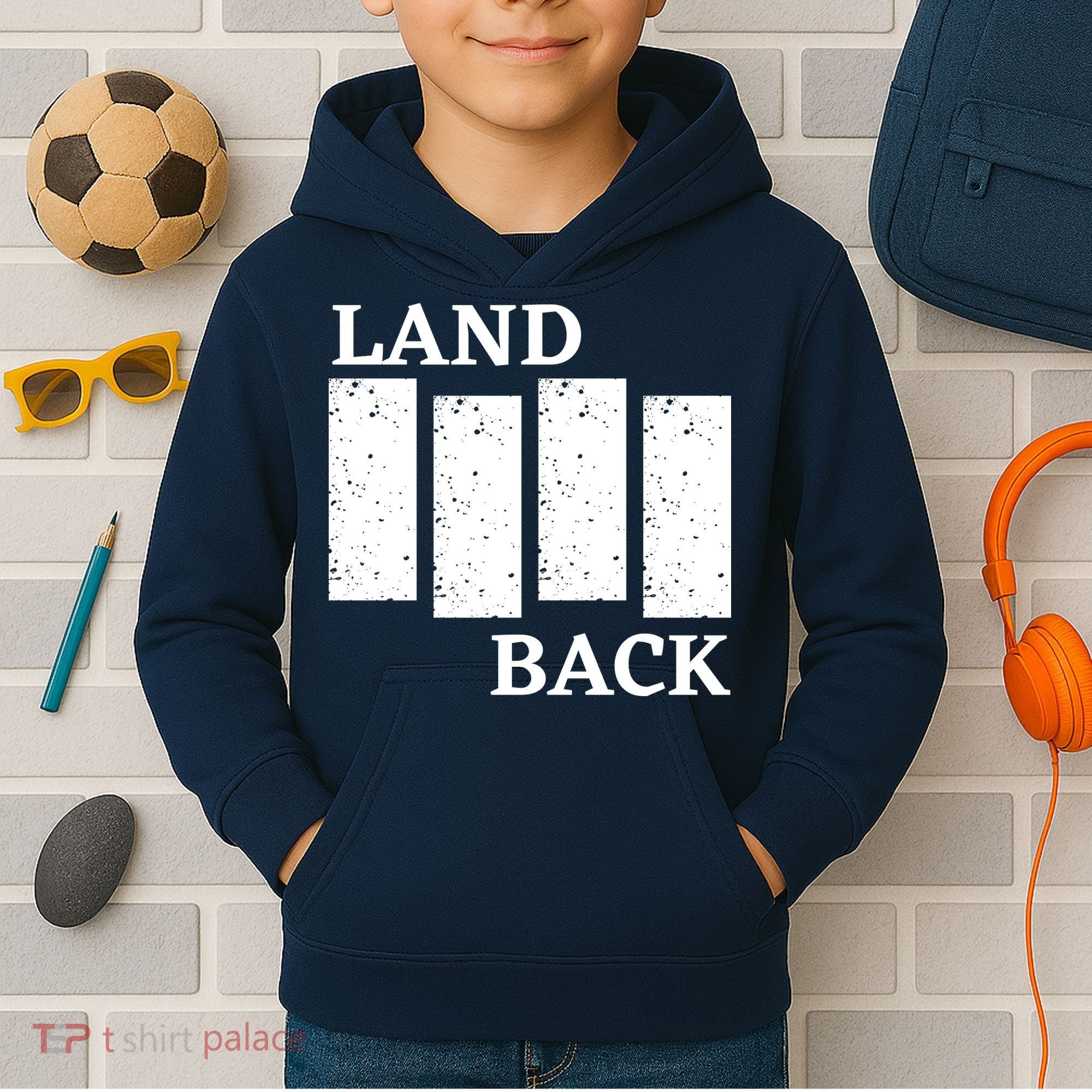 Land Back Movement, Native American LandBack Kids Hoodie