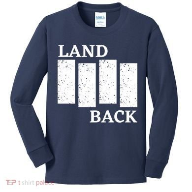 Land Back Movement, Native American LandBack Kids Long Sleeve Shirt