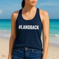 Land Back Movement Native American LandBack Women's Tank Top thumb 2
