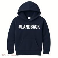 Land Back Movement Native American LandBack Kids Hoodie thumb 0