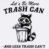 LetS Be More Trash Can And Less Trash CanT Cute Raccoon Women's Hoodie thumb 2