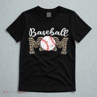 Leopard Baseball Mom Life Game Day Mothers Day T-Shirt thumb 5