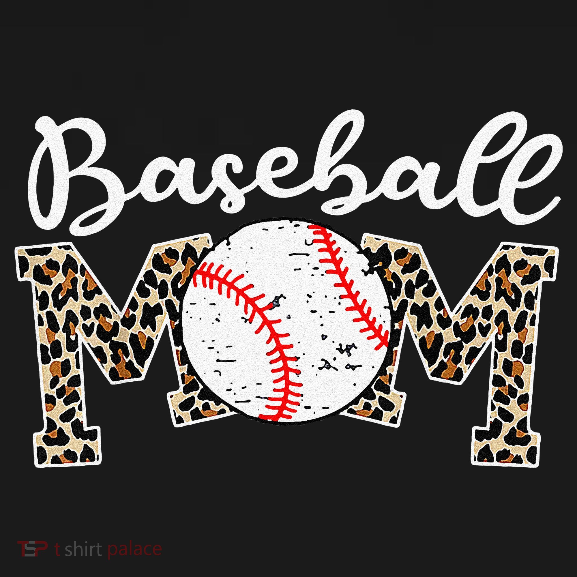 Leopard Baseball Mom Life Game Day Mothers Day Women's Hoodie